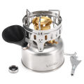 Stainless Steel Gasoline Stove Portable Outdoor Camping Backpacking Stove. 