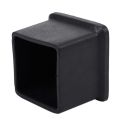 100Pcs Square Chair Table Leg Foot Rubber Covers Protectors 25mm x 25mm. 
