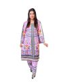 Floral Fusion Stitched Lawn 2-Piece Suit Set for Women.