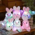 Light Up Rabbit Plush Toy Cute Colorful Light Up Plush Stuffed Animal Rabbit Doll Kawaii Bunny Peluche Christmas Gift for Kids. 