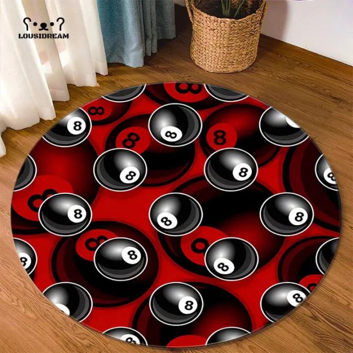 Simulation%20Billiards%208%20Ball%20Rug%20Round%20Soft%20Chair%20Pad%20Anti-slip%20Bath%20Floor%20Mat%20Kids%20Bedroom%20Black%20Carpet%20Doormat%20Area%20Rugs%20-%20Image%207