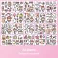 【Fashion】Lolo's Daily Life Series Cute PET Waterproof Stickers Diary Journal Phone Decorative Scrapbooking DIY Sticker. 