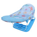 Baby Shower Chair 3 Level Adjustable Anti Slip Frame Cartoon Comfortable Baby Bath Net Chair for Travel. 