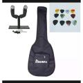 Electric guitar foam gig bag+wall hanger+12 pieces pick. 