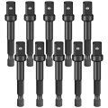 3/8 Impact Adapter, 10 Pack 3/8 Socket Adapter 1/4 Inch to 3/8 Socket Adapter Kit for Impact Driver, Automotive DIY.