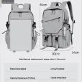Zebra Fashionable Laptop Bag and Travelling Backpack Gray SZ005. 
