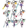 Genshin Impact Keychain, Acrylic Skirmishers, Kazuha, Idle Clouds, Thor General, Wendy Gan, Yuxiao, Fucarus, Comics.