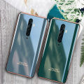 For OPPO Reno 2F Case Silicone Soft Back Covers Electroplated Avocado Green Glitter Full Protector For s OPPO Reno2 F Back Cover. 