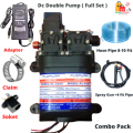 Pressure Washer  Double Motor Pump for Bike Wash -Car Wash/Bike wash  DC Pump for Bike or Car Wash & Garden Irrigation / Full Set Bike Wash 12v Dc Double Motor Pump. 