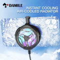 DAMILE AL01 Phone Cooler Mobile Phone Radiator Portable Fan Holder USB Powered Radiator Compatible For Phones Tablets. 