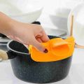 OKDEALS with Round Mouth Edge Anti-spill Duckbill Drain Soup Diversion Pour Soup Pans Side Clip Kitchen Tools Leak-proof Liquid Funnel Pot. 