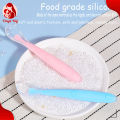 Soft Silicone Baby Spoon | BPA Free Non-Toxic Long Handle Spoon | Newborn Feeding & Training Spoon. 