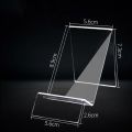 Mobile Phone Stand Acrylic Counter Display Stand Clear Phone Holder Lazy Stand Base For Samsung Huawei Xiaomi Iphone. 