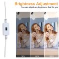 （New）Manual/Touch LED Makeup Mirror Light Bulb LED Lamp tring Brigtne Adjutment Eye Protection oft Light For Bathroom Vanity Mirror Light. 