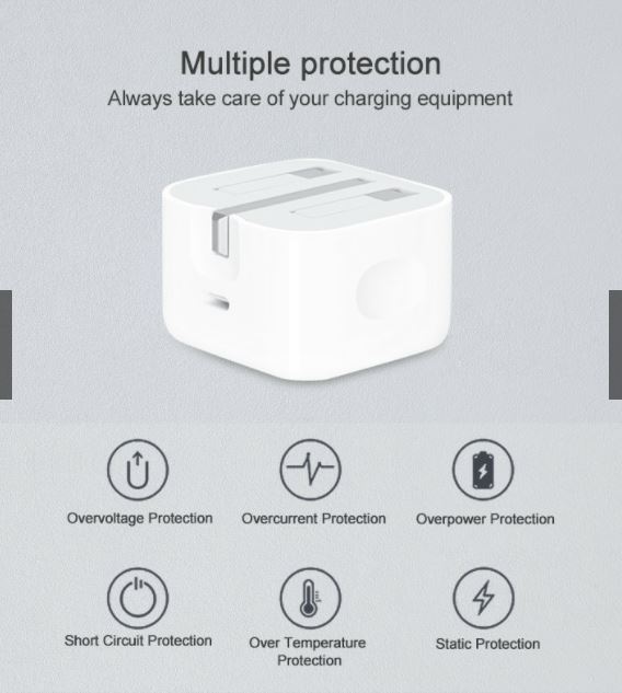 iPhone%2012%20Pro%20Max%2020W%20USB-C%20Power%20Adapter%20With%20USB-C%20to%20Lighting%20Cable%20(3%20Pin)%20-%20Image%206