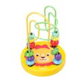 Baby Montessori Educational Math Toy Wooden mini Circles Bead Wire Maze Roller Coaster Abacus Puzzle toys For Kids Boy Girl Gift.