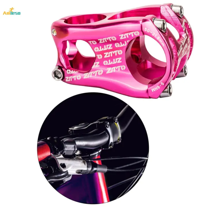 31.8mm%20Bike%20Stem%20Bicycle%20Short%20Stem%20High%20Strength%20Handlebars%20Riser%20for%20Mountain%20Bike%20,%20Pink%20-%20Image%206