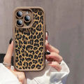 Fashion Brown Black Leopard Print Phone Case For iPhone 14 15 Pro Max 11 12 13 Mini SE 7 8 Plus X XR XS MAX Shockproof Cover.