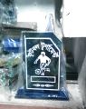 High Quality Glass Football Tournament Mini Crest Gift for Football Players, 5"inch -2 pcs. 