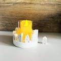 3D Nordic Style Small House Silicone Mold 12-hole House Candle Molds Mini Houses Plaster Concrete Cement Mould Aroma Soap Molds.