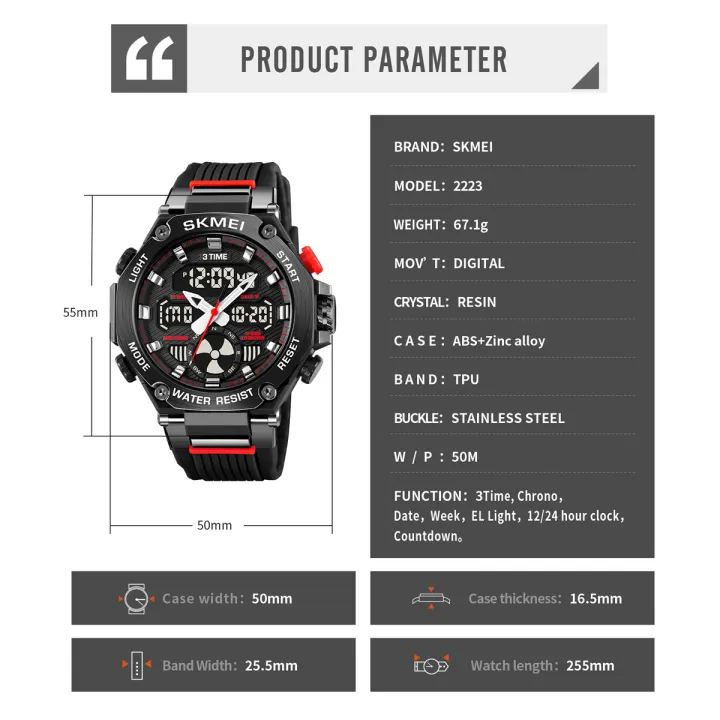SKMEI%202223%20S-shock%20Sport%20Watch%20for%20Man%203Time%20Digital%20Watches%20Countdown%20Stopwatch%20Waterproof%20Fashion%20Men's%20Clock%20Original%20-%20Image%208