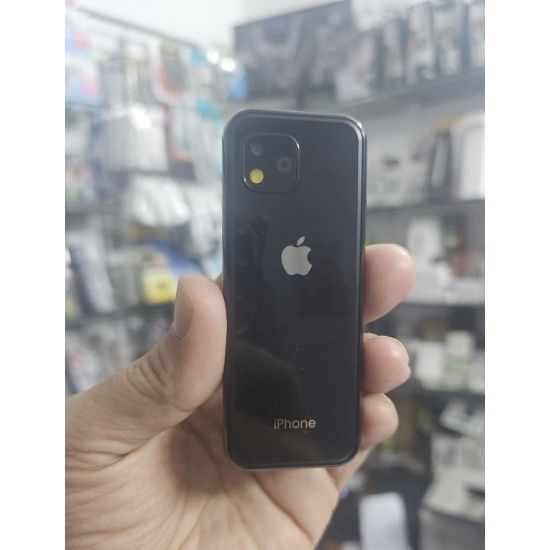 A1B Slim Mini Card Phone With Bluetooth Dialer Black