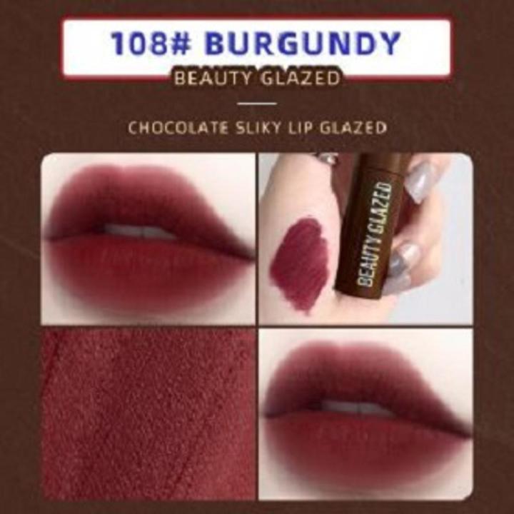 Beauty Glazed Chocolate Silky Lip Glaze - Shade 108