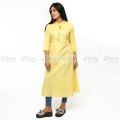 New Readymade Stylish Hot Kurtis For Girls Long Linen One Piece - Kurti for Girls - Comfortable and Suitable for All Seasons and Occasions. 