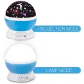 Rotating Dream Projector Lamp Starry Night Light Colorful Starry Sky Lamp -blue. 