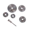 6Pcs Mini Circular Saw Blade Set for Wood Aluminum Cutting. 