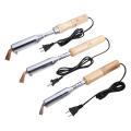 Soldering Iron Kit, 1 Piece 220V Electric Soldering Iron Beautiful Welded Chisel Pointed Wood Handle Good Soldering Tool Fast Heating Time. 