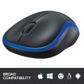 Logitech M185 Wireless Mouse, 2.4GHz with USB Mini Receiver, 12-Month Battery Life, 1000 DPI Optical Tracking, Ambidextrous PC / Mac / Laptop.