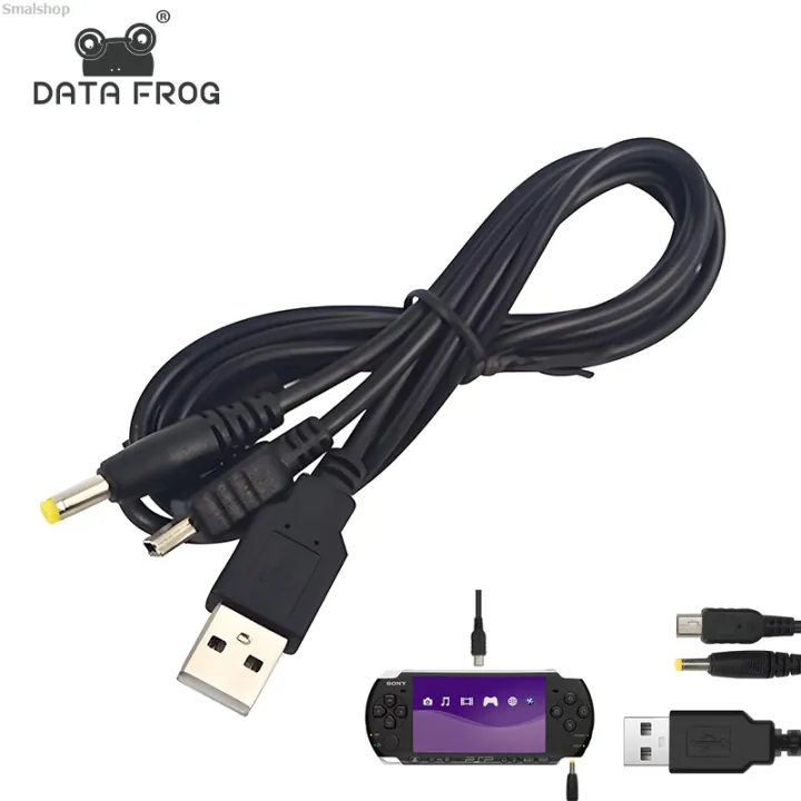 Smalshop%20Piece%20Cable%20Cable%20Gaming%20Cable%20Charger%20Machine%20USB%201000%20Luxury%20DATA%20FROG%202%20in%201%20USB%20Charger%20for%20PSP2000%203000%20Games%20-%20Image%202