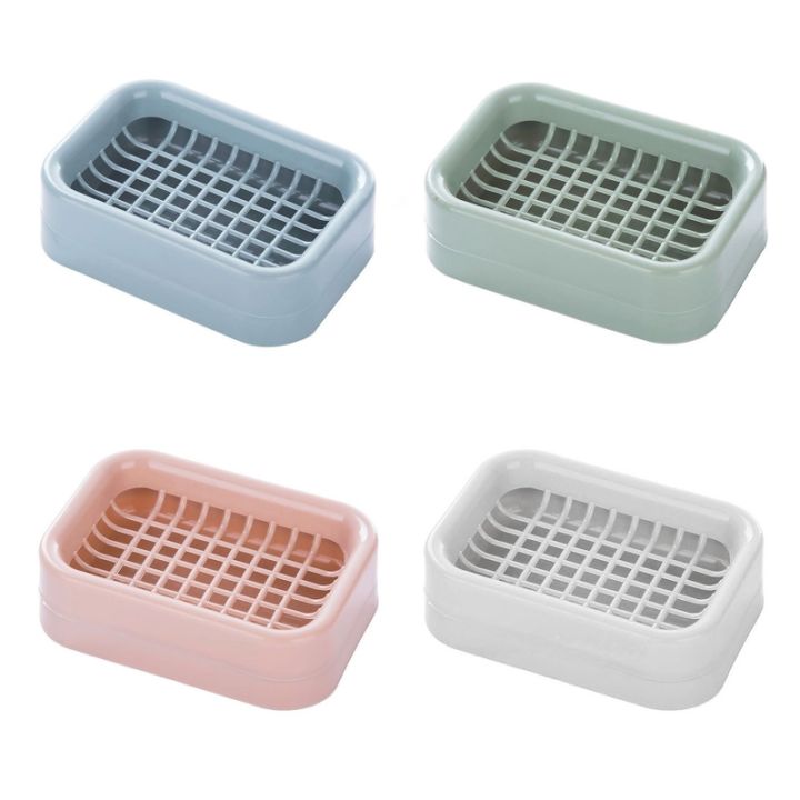 Plastic%20Double%20Layer%20Soap%20Box%20with%20Draining%20Mesh%20Grids%20Soaps%20Storage%20Holder%20for%20Home%20Bathroom%20Counter%20Sponge%20Drain%20-%20Image%203