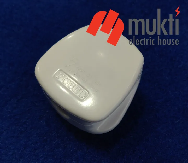 T&J%20Fused%2012pcs%2013A%203%20Pin%20Flat%20Electrical%20Plug%20Premium%20Quality%20100%25%20Copper%20White%20Connector%20Cord%20Adapter%20Electrical%20Power%20Socket%20-%20Image%207