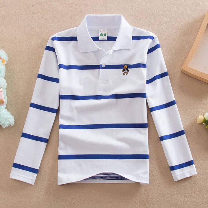 Children%20Child%20Long%20Sleeve%20T-shirt%20Polo%20Shirts%20Boys%20Kids%20Stripes%20Tops%20Baby%20Boy%20Sports%20Polos%20Teneege%20Boys%20Clothes%20-%20Image%202