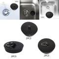 2x Kitchen Sink Stopper, Universal Garbage Disposal Plug Diameter 4.56cm-4.2cm, Bath Plug Sink Plug for Laundry Hotel, Tub Bathroom. 