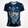 MK Game Mortal Kombat T Shirt For Men Clothing Fashion T-shirts 3D Print Sonya Blade Summer Oversized Streetwear Men Camisetas.