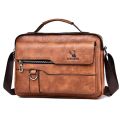 Weixier Men Shoulder Bag for 9.7 Ipad Men PU Leather Flaps Men's Crossbody Bag Business Flap Male Solid Messenger Bag Travel Bag. 