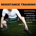 Speed and Agility Training Leg Resistance Bands Bonus Thigh Straps for Fitness Leg Strength Workout Football Running Training. 