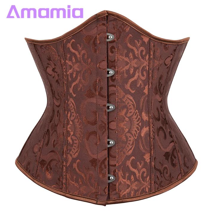 Shape-holding%20Corset%20Floral%20Jquard%20Undercst%20circumference%20Corset%20for%20Women%20Adjusle%20Bk%20Strap%20Body%20Shaping%20Girdle%20for%20Cosplay%20Party%20Stwear%20Pale%20Style%20Design%20Buyers'%20Favorite%20-%20Image%202
