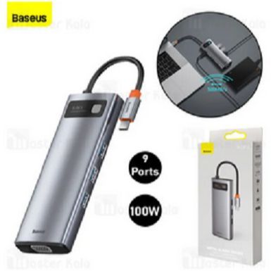 Baseus Metal Gleam Series 9-in-1 Type-C HUB Docking Station