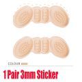 3 Pairs Transparent Gel Silicone Heel Grip Back Liner Shoe Insole Pad Foot Care Protector Comfort Pads Feet Care Accessories. 