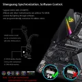 Yfashion COOLMOON ARGB LED Strip Light With 5V 3Pin Small 4Pin Header Changing Light Speed DIY Lamp Bar Light Strip For PC Computer Case Chassis. 