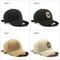 1pc Unisex Sunshade Breathable Adjustable Baseball Cap With Letter C Embroidery. 