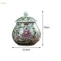 Ceramic Storage Jar Ceramic Tea Jar for Kitchen Dining Table Decoration. 
