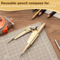 Pencil Compass and Scriber, Compass Scribe Tool, Woodworking Compass Scriber, Accurate Circle Compass Tool for Drawing. 