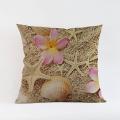 Starfish/Sea Shell Luxury Home Decorative 45x45cm Square Cushion Case/Cover.