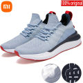 【selevn roind】 Xiaomi MIJIA Original Shoes Men Lightweight Running Sneakers 4 Men's Casual Breathable Sneaker Comfort Sports Training Shoe. 