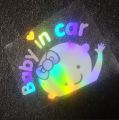 Car Styling "Baby In Car" Waving Baby On Board Tata Sign Cute Car Decal Of Vinyl/Pvc Sticker. 